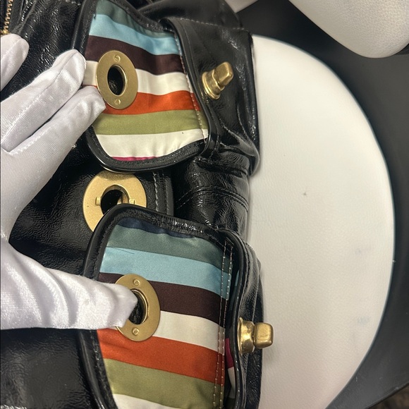 COACH ARCHIVE Peyton Satchel handbag, unique, Limited Edition, Patent Leather - Picture 15 of 17